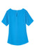 Devon & Jones DP613W Womens Perfect Fit Boat Neck Short Sleeve Blouse Ocean Blue Flat Back