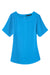 Devon & Jones DP613W Womens Perfect Fit Boat Neck Short Sleeve Blouse Ocean Blue Flat Front