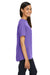 Devon & Jones DP613W Womens Perfect Fit Boat Neck Short Sleeve Blouse Grape Purple Model Side