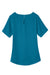 Devon & Jones DP613W Womens Perfect Fit Boat Neck Short Sleeve Blouse Dark Teal Blue Flat Back