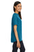 Devon & Jones DP613W Womens Perfect Fit Boat Neck Short Sleeve Blouse Dark Teal Blue Model Side