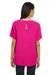 Devon & Jones DP613W Womens Perfect Fit Boat Neck Short Sleeve Blouse Crown Raspberry Pink Model Back