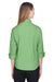 Devon & Jones DP625W Womens Perfect Fit 3/4 Sleeve Button Down Shirt Lime Green Model Back