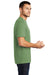 District DT104 Mens Perfect Weight Short Sleeve Crewneck T-Shirt Fresh Fatigue Green Model Side