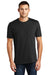 District DT104 Mens Perfect Weight Short Sleeve Crewneck T-Shirt Jet Black Model Front