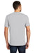 District DT104 Mens Perfect Weight Short Sleeve Crewneck T-Shirt Silver Grey Model Back