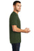 District DT104 Mens Perfect Weight Short Sleeve Crewneck T-Shirt Thyme Green Model Side