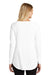 District DT132L Womens Perfect Tri Long Sleeve Crewneck T-Shirt White Model Back