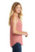 District DT137L Womens Perfect Tri Rocker Tank Top Blush Pink Frost Model Side