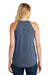 District DT137L Womens Perfect Tri Rocker Tank Top Navy Blue Frost Model Back