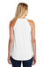 District DT137L Womens Perfect Tri Rocker Tank Top White Model Back