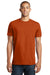 District DT5000 Mens The Concert Short Sleeve Crewneck T-Shirt Deep Orange Model Front