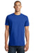 District DT5000 Mens The Concert Short Sleeve Crewneck T-Shirt Deep Royal Blue Model Front