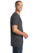 District DT5000 Mens The Concert Short Sleeve Crewneck T-Shirt Heather Charcoal Grey Model Side