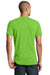 District DT5000 Mens The Concert Short Sleeve Crewneck T-Shirt Neon Green Model Back