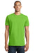 District DT5000 Mens The Concert Short Sleeve Crewneck T-Shirt Neon Green Model Front