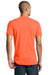 District DT5000 Mens The Concert Short Sleeve Crewneck T-Shirt Neon Orange Model Back