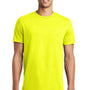 District Mens The Concert Short Sleeve Crewneck T-Shirt - Neon Yellow