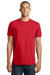 District DT5000 Mens The Concert Short Sleeve Crewneck T-Shirt New Red Model Front