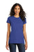 District DT5001 Womens The Concert Short Sleeve Crewneck T-Shirt Deep Royal Blue Model Front