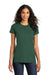 District DT5001 Womens The Concert Short Sleeve Crewneck T-Shirt Forest Green Model Front