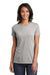 District DT6002 Womens Very Important Short Sleeve Crewneck T-Shirt Heather Light Grey Model Front