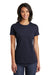 District DT6002 Womens Very Important Short Sleeve Crewneck T-Shirt New Navy Blue Model Front