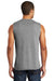 District DT6300 Mens Very Important Muscle Tank Top Grey Frost Model Back