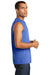 District DT6300 Mens Very Important Muscle Tank Top Royal Blue Frost Model Side