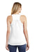 District DT6302 Womens Very Important Tank Top White Model Back