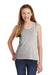 District DT6303YG Youth Very Important Tank Top Heather Light Grey Model Front