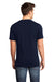 District DT6500 Mens Very Important Short Sleeve V-Neck T-Shirt New Navy Blue Model Back