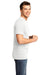 District DT6500 Mens Very Important Short Sleeve V-Neck T-Shirt White Model Side