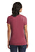 District DT6503 Womens Very Important Short Sleeve V-Neck T-Shirt Heather Cardinal Red Model Back