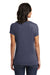 District DT6503 Womens Very Important Short Sleeve V-Neck T-Shirt Heather Navy Blue Model Back