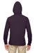 Econscious EC1085 Mens Eco Jersey Hooded T-SHirt Hoodie Eggplant Purple Model Back