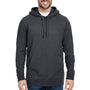 Econscious Mens Hemp Hero Hooded Sweatshirt Hoodie w/ Pouch Pocket - Washed Black