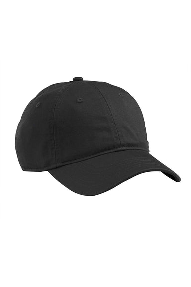 Econscious EC7000 Mens Adjustable Hat Black Flat Front