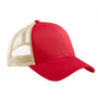 Econscious Mens Adjustable Trucker Hat - Red/Oyster