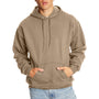 Hanes Mens Ultimate Cotton PrintPro XP Pill Resistant Hooded Sweatshirt Hoodie w/ Pouch Pocket - Pebble