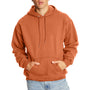 Hanes Mens Ultimate Cotton PrintPro XP Pill Resistant Hooded Sweatshirt Hoodie w/ Pouch Pocket - Pumpkin Orange