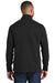 Port Authority F222 Mens Full Zip Fleece Jacket Black Model Back