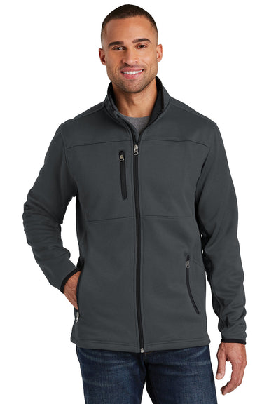 Port Authority F222 Mens Full Zip Fleece Jacket Graphite Grey Model Front