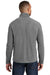 Port Authority F224 Mens Pill Resistant Microfleece 1/4 Zip Sweatshirt Pearl Grey Model Back