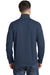 Port Authority F231 Mens Full Zip Fleece Jacket Navy Blue Model Back