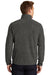 Port Authority F234 Mens Heather Pill Resistant Microfleece 1/4 Zip Sweatshirt Heather Charcoal Black Model Back