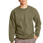 Hanes Mens Ultimate Cotton PrintPro XP Pill Resistant Crewneck Sweatshirt - Oregano