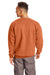 Hanes F260 Mens Ultimate Cotton PrintPro XP Pill Resistant Crewneck Sweatshirt Pumpkin Orange Model Back