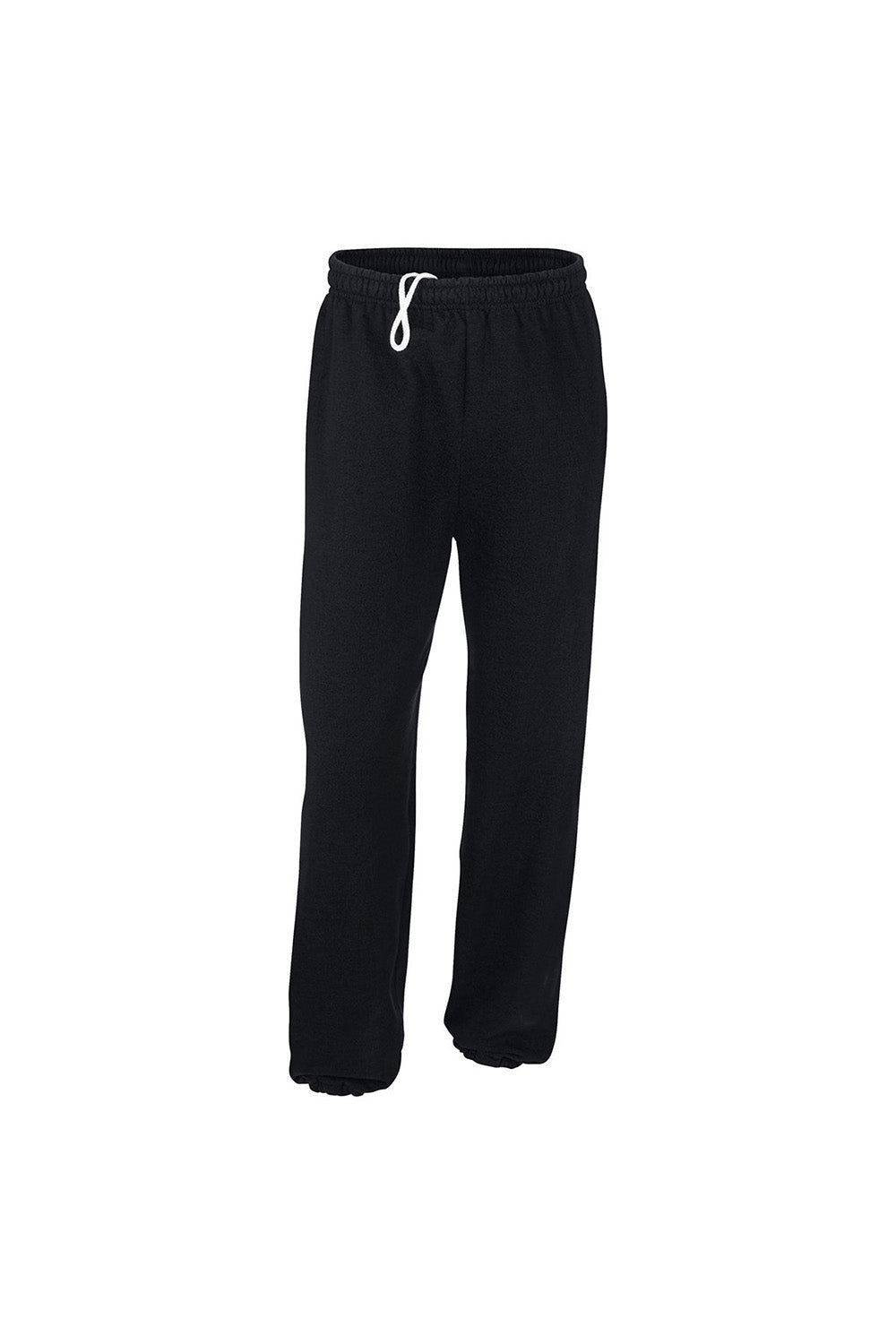 Gildan 18200 Mens Heavy Blend Sweatpants Black Flat Front