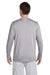 Gildan 42400/G424 Mens Performance Jersey Moisture Wicking Long Sleeve Crewneck T-Shirt Sport Grey Model Back